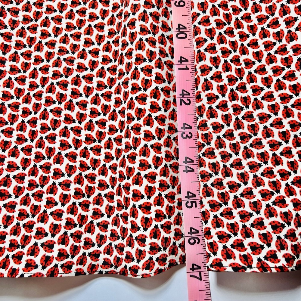 Carolina Herrera New York Ladybug Print Long Sleeve Belted Dress Sz 12 $2690 NWT - Picture 15 of 15